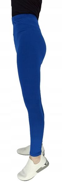 Leginsy długie damskie niebieskie bambusowe 4XL zdjęcie 7