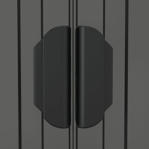 Szopa ogrodowa, jasnoszara, 192x191x223 cm, stal galwanizowana na Arena.pl