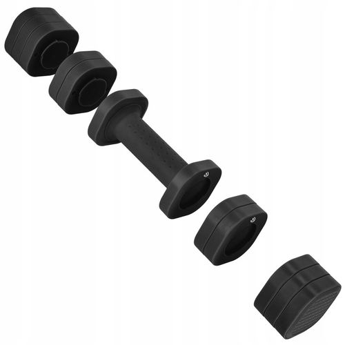 HANTELKI HANTLE CIĘŻARKI REWGULOWANE 4w1 ZESTAW DO ĆWICZEŃ FITNESS 2x2,27kg na Arena.pl