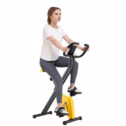 Rower Stacjonarny Składany Treningowy Rowerek do Ćwiczeń Fitness do 110kg na Arena.pl