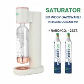 Saturator do wody ViO SodaBoom SB-191 + 2 Naboje CO2 425 g w zestawie