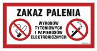 Zakaz Palenia I Papierosów Elektronicznych 400X200