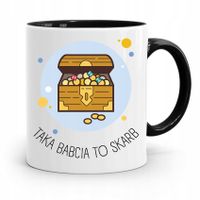 Kubek Czarny Dzień Babci Taka Babcia To Skarb Z Nadrukiem Ze Zdjęciem