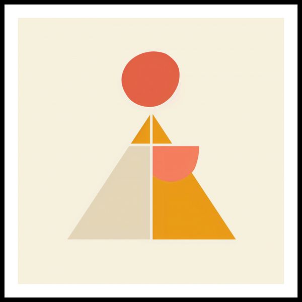 Plakat 90x90cm Piramida Równowagi zdjęcie 3