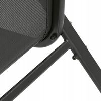 Zestaw KRZESŁA OGRODOWE Stalowe SZARE BALKONOWE Tadar 4zt