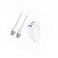 Szybka ładowarka GaN 65W 3 wejścia z długim kablem 2m do Xiaomi POCO M5