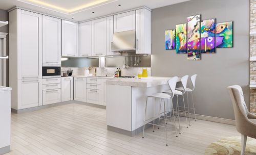 Obraz Na Płótnie - Ryby Pastele  - 125X70 Cm - Ea125X70-4096 na Arena.pl