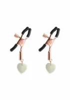 ns novelties nipple clamps g3 regulowane, silikonowe końcowki, metal