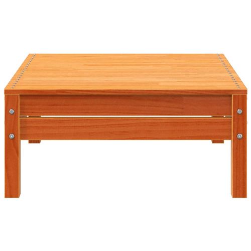 Ogrodowa sofa 2-osobowa z podnóżkiem, woskowy brąz, lita sosna na Arena.pl