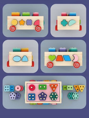 Drewniana kostka EDUKACYJNA SORTER KLOCKI 924 na Arena.pl