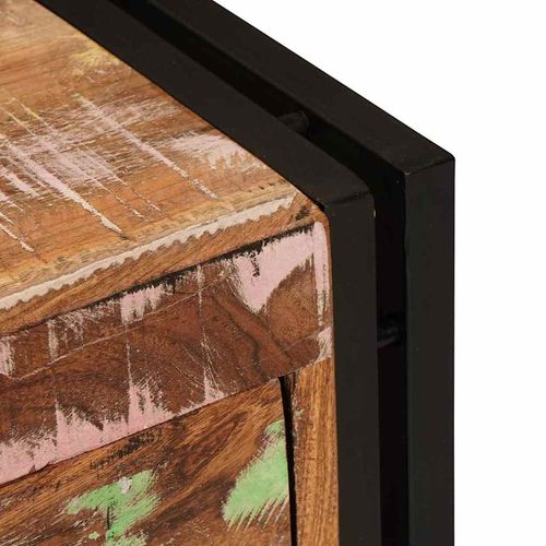 Szafka na buty Brązowy 90 x 38 x 45 cm lite drewno z odzysku na Arena.pl