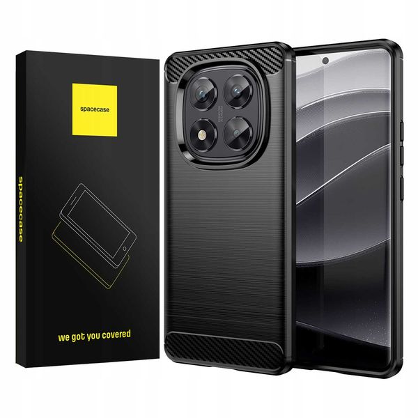 Spacecase Carbon Redmi Note 14 Pro 5G Black zdjęcie 1
