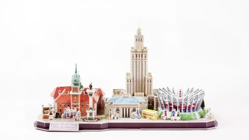 Puzzle 3D 126 elementów. City Line. Warszawa na Arena.pl