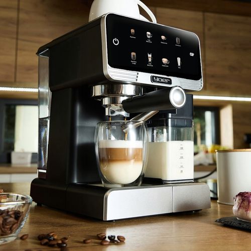 Ekspres do kawy Ciśnieniowy Yoer +LED 20bar 1350W Automatyczny +THERMOBLOCK na Arena.pl