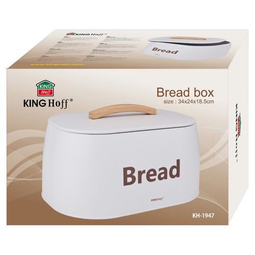 chlebak pojemnik stalowy na pieczywo kinghoff kh-1947 biały na Arena.pl