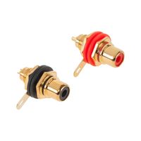 GNIAZDO RCA ZŁOTE MONTAŻ HQ CABLETECH GNI0081Z-HQ.1 KPL