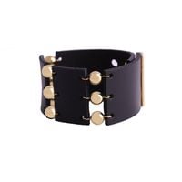 bransoletka skórzana z kulkami (b22/jes/204au)