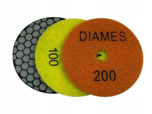 3 SZT DYSK POLERSKI SUCHO GRES 100 #50 #100 #200 DIAMES SZLIFOWANIE GRESU na Arena.pl