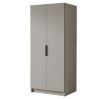 Szafa BODRUM I 100 cm - pojemna garderoba - KASZMIR+CZARNY