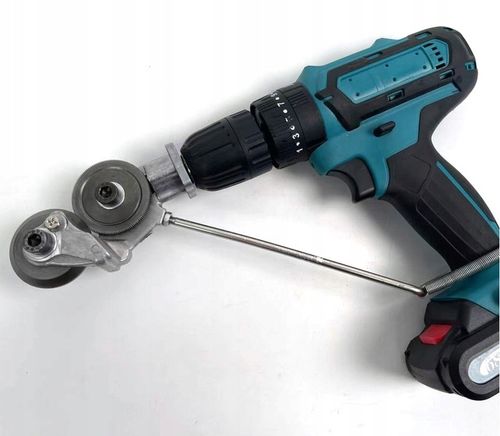 ADAPTER DO CIĘCIA BLACHY NA WIERTARKĘ WKRĘTARKĘ UNIWERSALNE NOŻYCE DO na Arena.pl