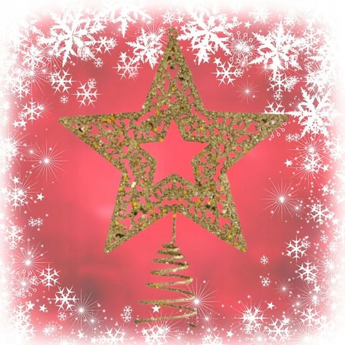 Czubek na choinkę XL 18,5x14,5 cm BOŻE NARODZENIE KSN142 na Arena.pl