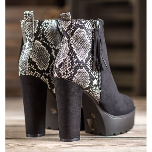 Botki Na Platformie Snake Print r.35 na Arena.pl