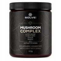 SOLVE LABS MUSHROOM COMPLEX 100g SOPLÓWKA CHAGA REISHI KORDYCEPS GRZYBY MIX