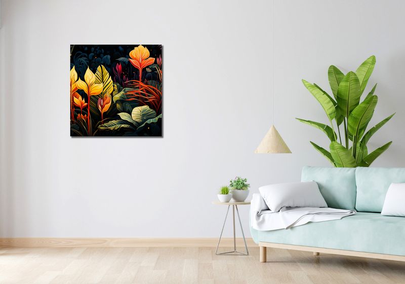Obraz 70x70cm Tropikalna Symfonia zdjęcie 2