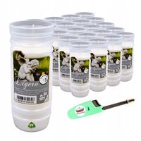 Wkłady Parafinowe do zniczy 14 cm 20 szt. do 3dni 20szt + Zapalniczka