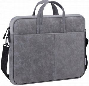 TORBA DEFENDER SOLID LEATHER SZARA 15,6" zdjęcie 1