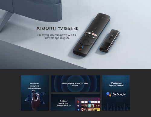 Xiaomi SMART TV STICK 4K 8 GB FOLIA na Arena.pl