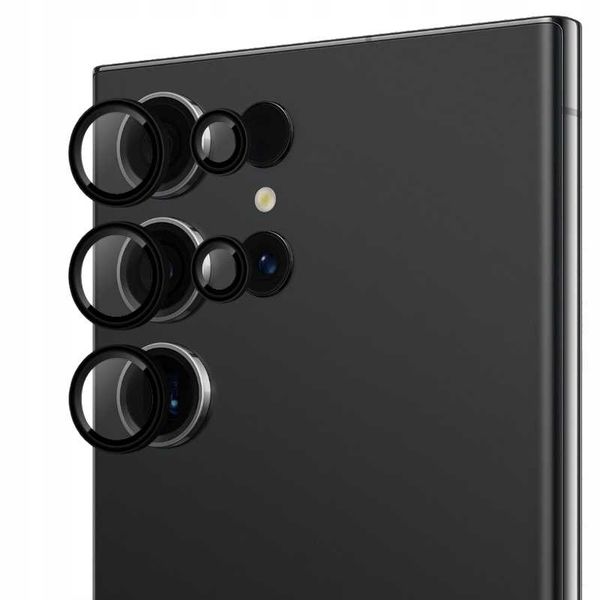 Spacecase Camera Ring Galaxy S22 Ultra Black zdjęcie 3