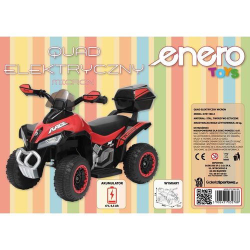 QUAD AUTO NA AKUMULATOR MICRON CZERWONY 1032788 na Arena.pl