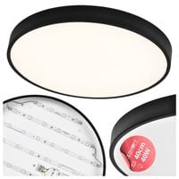 Lampa sufitowa LED CZARNA Plafon okrągły 40cm Panel jasny do pokoju
