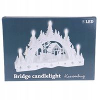 Świecznik Adwentowy LED drewniany