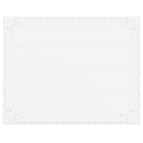 Stolik ogrodowy, biały, 59x47x40 cm, PP na Arena.pl