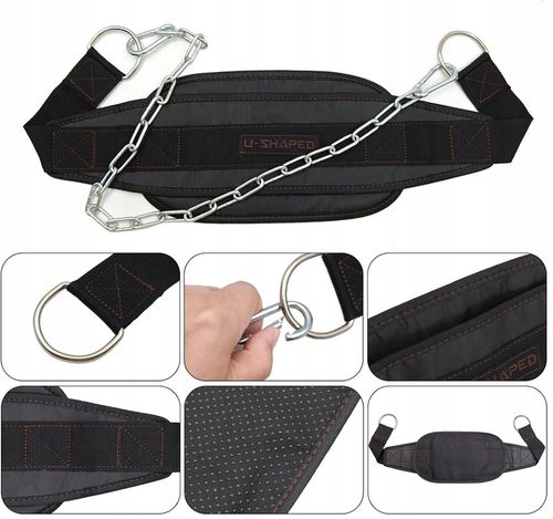 PAS OBCIĄŻENIOWY KULTURYSTYCZNY - DIP BELT na Arena.pl