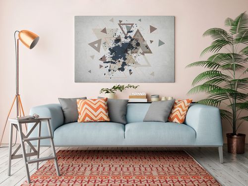 64801 Obraz na płótnie TRÓJKĄTY LOFT ABSTRAKCJA na Arena.pl