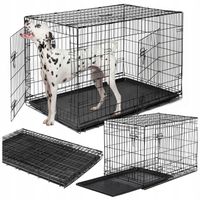 KLATKA DLA PSA METALOWA KENNELOWA ZWIERZĄT TRANSPORTER 106x67x75cm XL