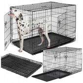 KLATKA DLA PSA METALOWA KENNELOWA ZWIERZĄT TRANSPORTER 106x67x75cm XL