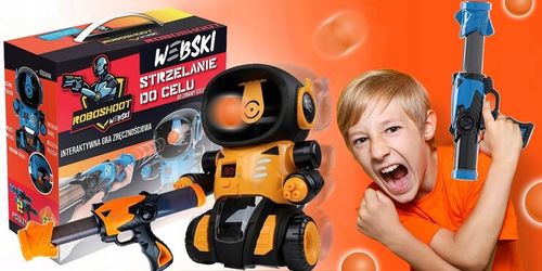 Zabawka Dla Dzieci Strzelanie do Celu Robot Roboschoot Licznik Punktów na Arena.pl
