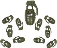 STOPERY DO SZNURKA FIRMY MIL-TEC 10 SZTUK OLIWKOWE