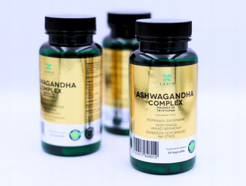 ASZWAGANDA + mocne dodatki - aż 60 kapsułek na Arena.pl