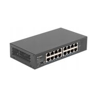 Switch niezarządzalny Lanberg 16x 1Gb Gigabit Ethernet Rack 10"/19