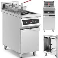 frytownica indukcyjna wolnostojąca z szafką 30 l 60-190 c 380 v 10000 w