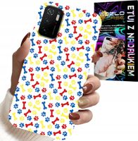 ETUI DO XIAOMI POCO M3 PRO 5G - ŁAPKI KOŚCI PIES PATROL BAJKI + SZKŁO