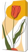 Obraz 30x60cm Przerysowany Tulipan