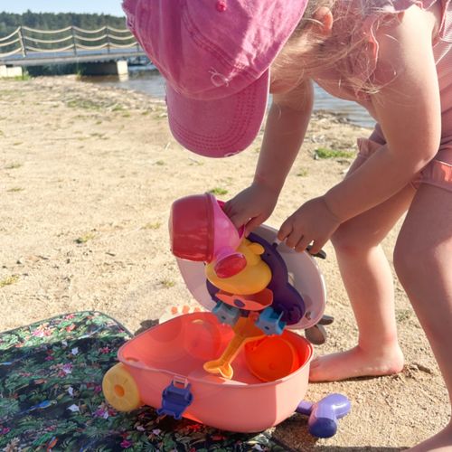 WOOPIE Zestaw do Piasku 3w1 Walizka Krówka Stolik Wodny na Arena.pl