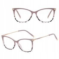 SOLIDNE Damskie Okulary SLIM Zerówki do KOMPUTERA Blue Light OPRAWKI
