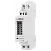 LICZNIK JEDNOFAZOWY LCD 40A 5A POMIAR ENERGII KWH NA SZYNĘ